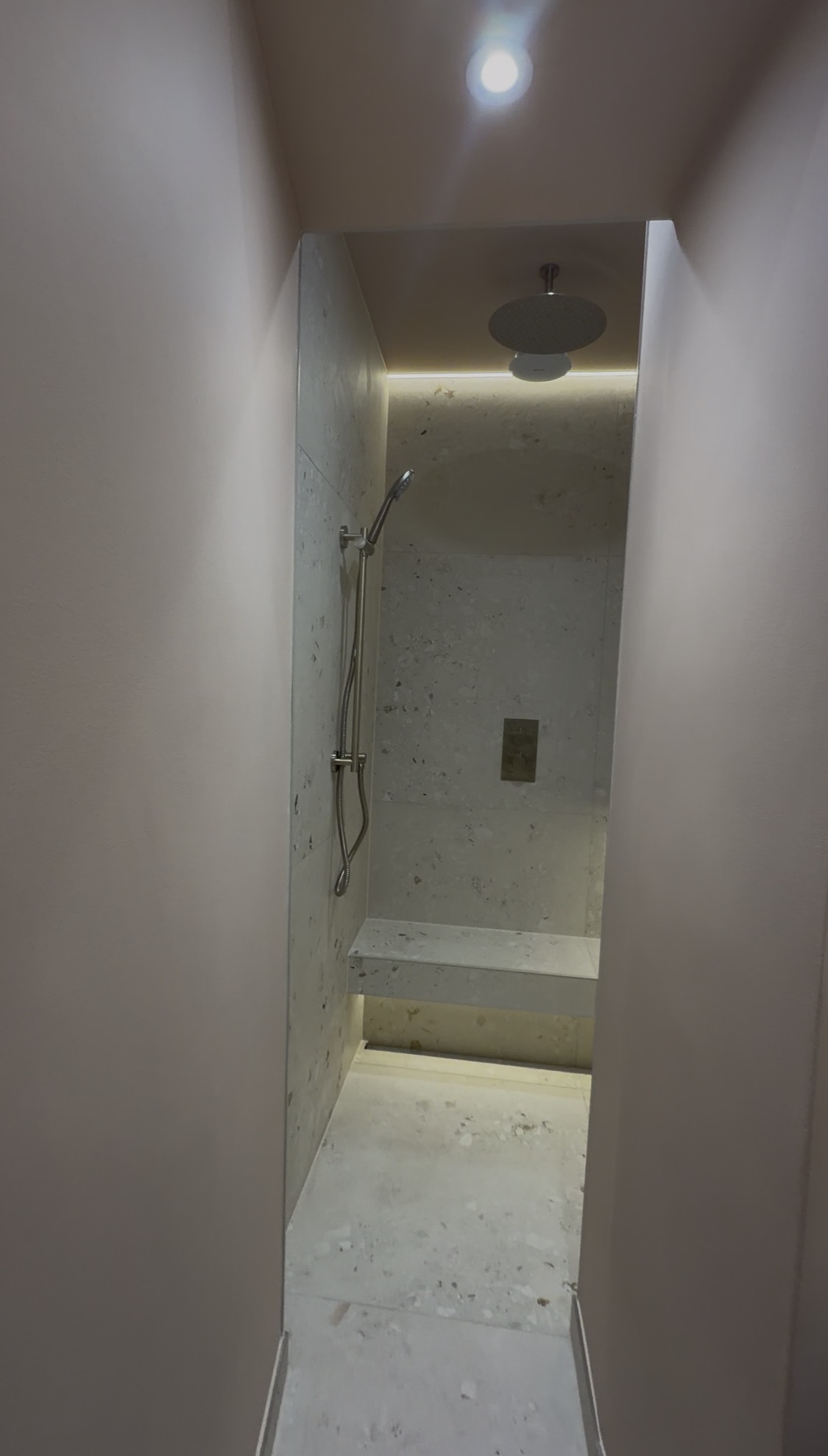 Terrazzo Shower Room — Rain Head