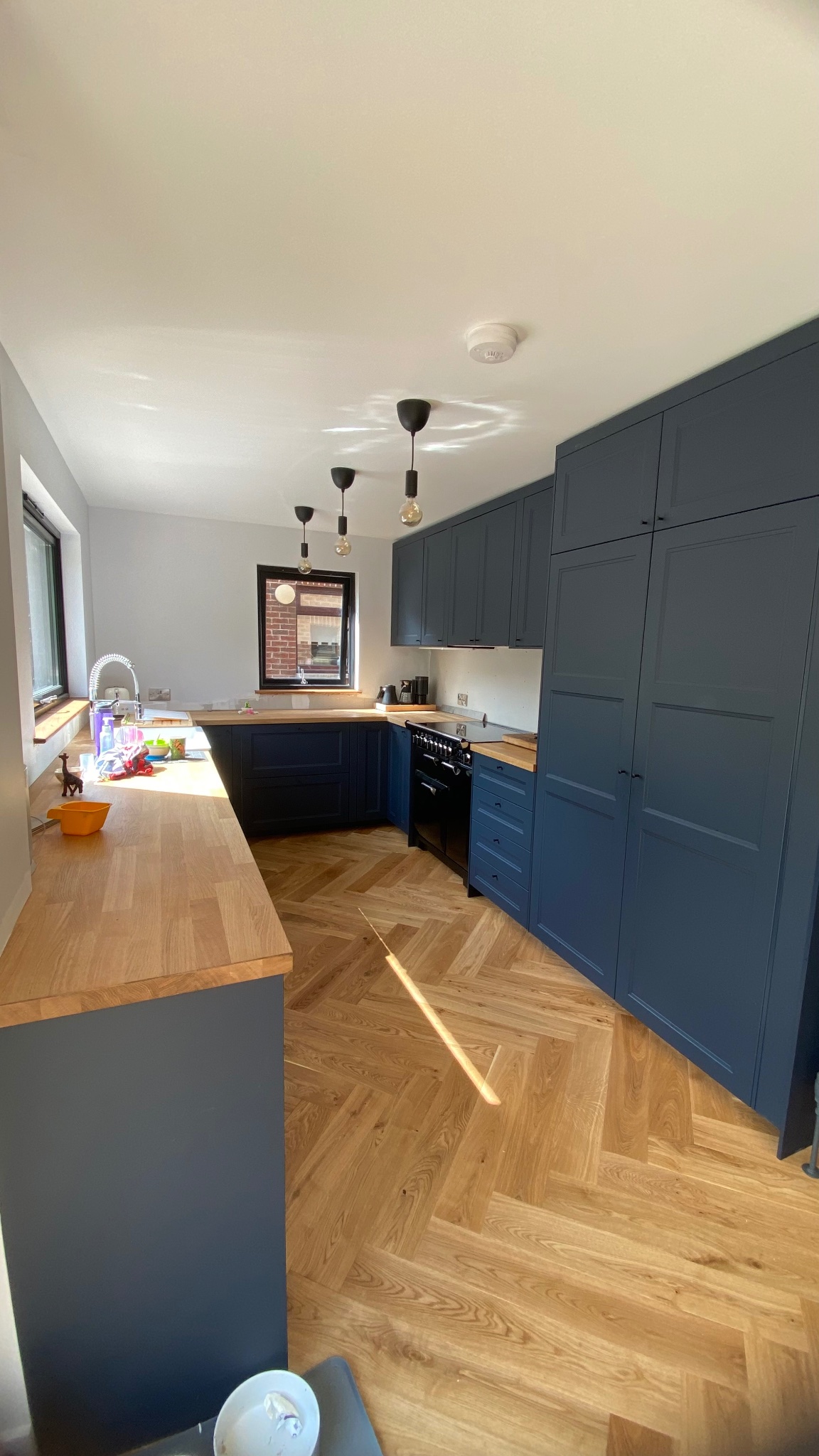 Navy Shaker Kitchen — Full View