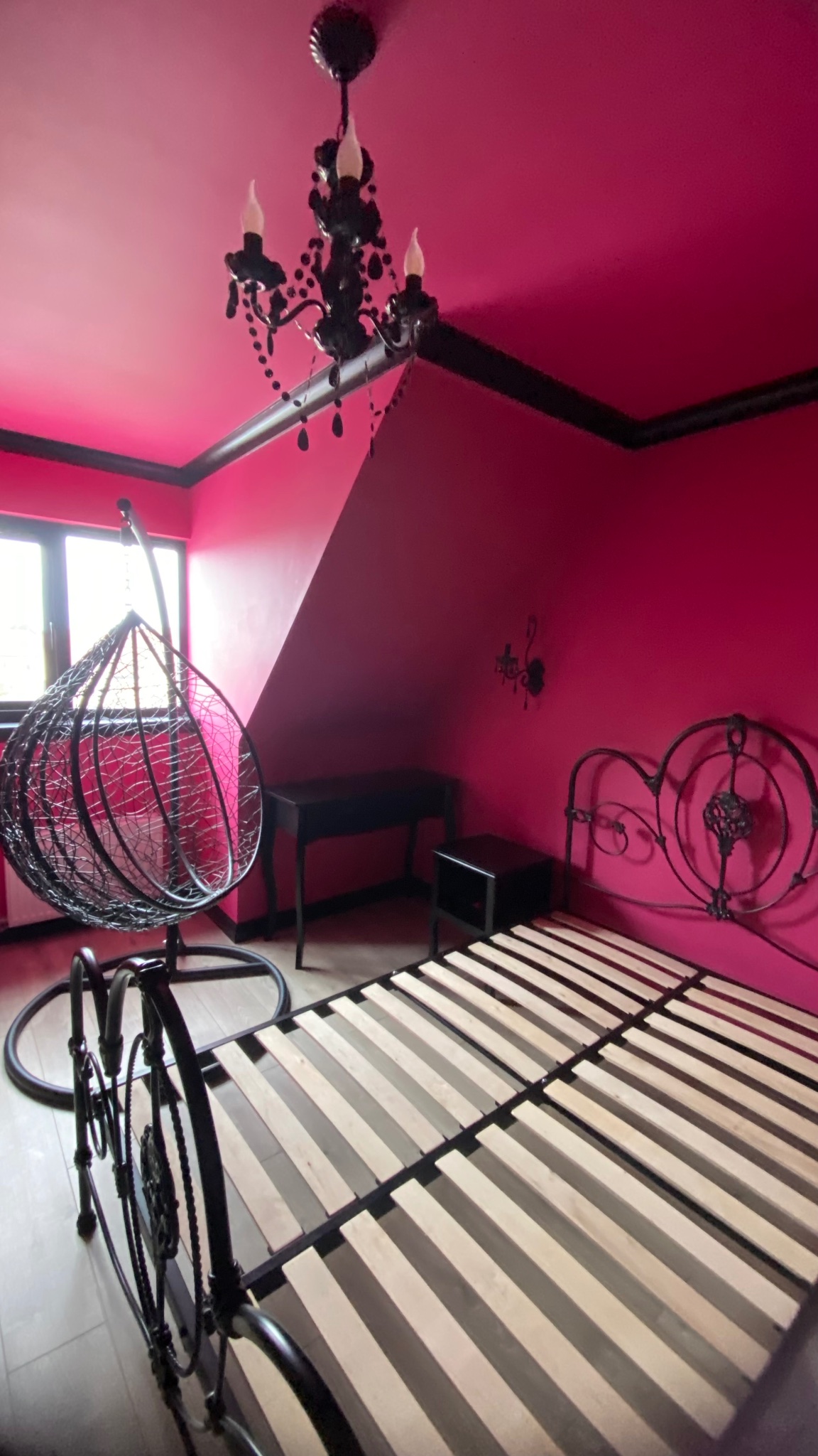 Bedroom Renovation — Hanging Chair & Chandelier