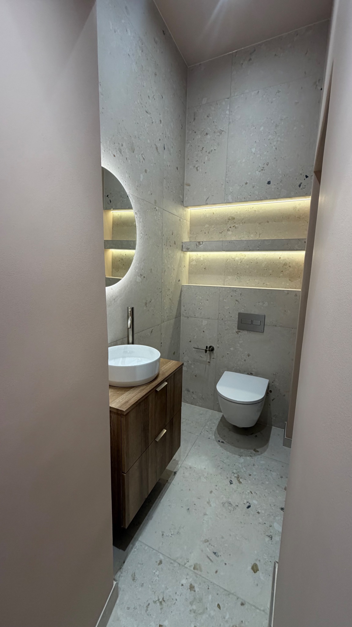 Terrazzo Bathroom — Vessel Basin