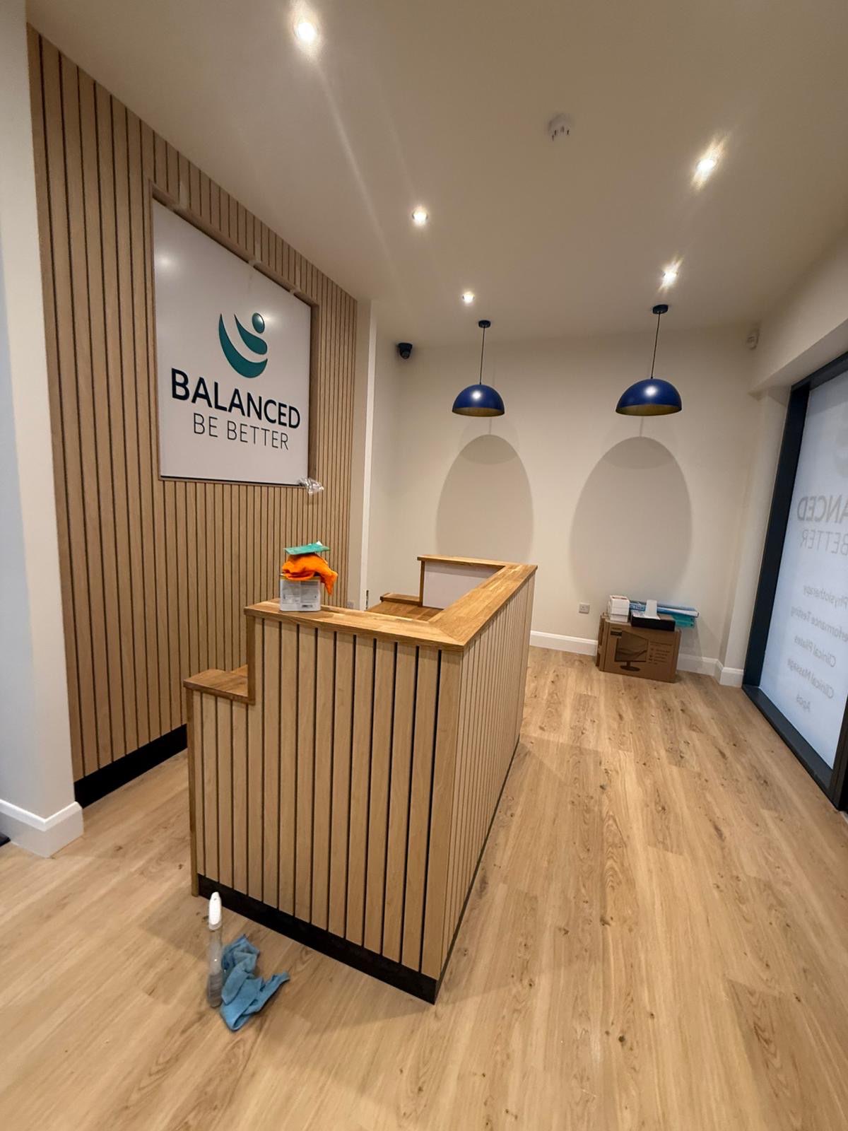 Balanced Be Better — Reception Desk